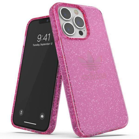 Adidas OR Protective iPhone 13 Pro / 13 6.1 &quot;Clear Case Glitter pink / pink 47121