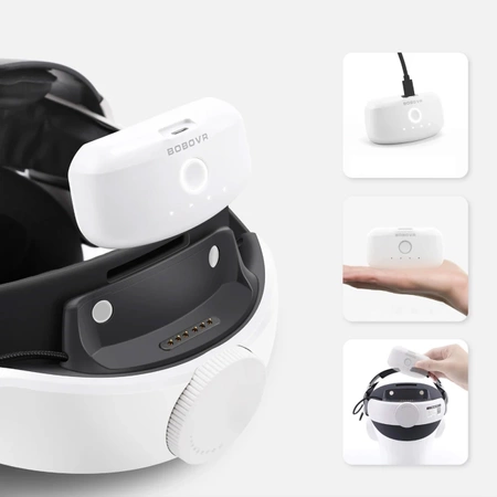 BoboVR B2 external battery for BoboVR M1 / ​​M2 / M3 wristbands 5200mAh - white