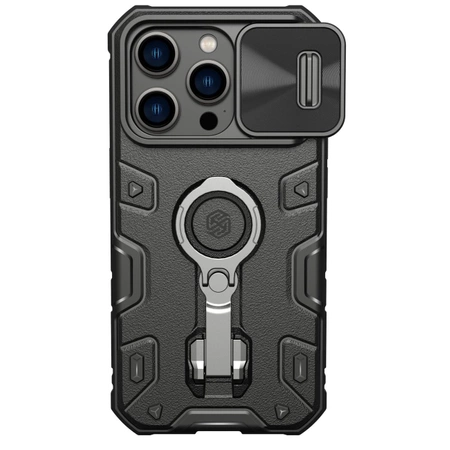 Nillkin CamShield Armor Pro Case iPhone 14 Pro case armored cover stand ring black