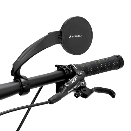 Wozinsky WLR-01I Rückspiegel links für Fahrräder – Schwarz