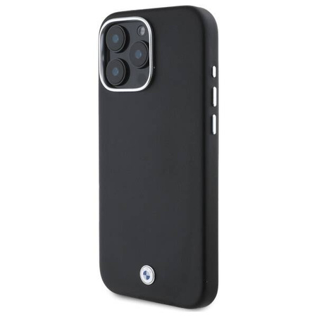 BMW nakładka do iPhone 16 Pro Max 6,9" BMHMP16X23PUFWK Hardcase Sign Full Wrapped Metal MagSafe czarna