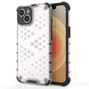 Honeycomb case for iPhone 14 Plus armored hybrid cover transparent