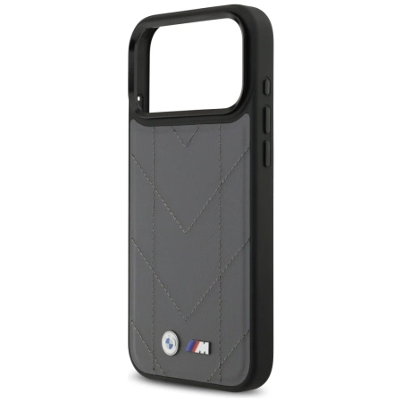 BMW M Quilted Logo MagSafe case for iPhone 17 Pro Max - graphite