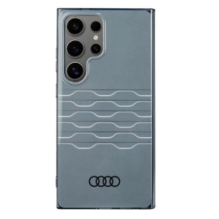 Etui Audi IML Geometric Pattern Case na Samsung Galaxy S24 Ultra - szare