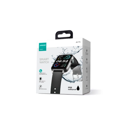 Joyroom Fit-Life Series smartwatch with call answering function IP68 black (JR-FT5)