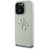 Case IPHONE 16 PRO Guess Grained Big 4G Logo Small Classic Logo green