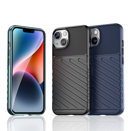 Armored iPhone 15 Plus Thunder Case - black