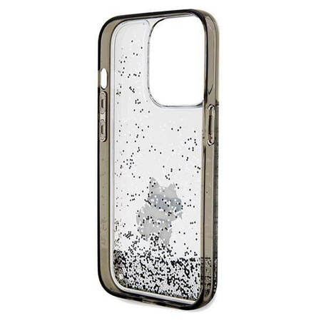Karl Lagerfeld nakładka do iPhone 14 Pro 6,1" KLHCP14LLKCNSK HC LIQ. GLITTER C transparentna