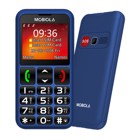 TELEFON GSM MOBIOLA  MB700 2G TELEFON DLA SENIORA NIEBIESKI