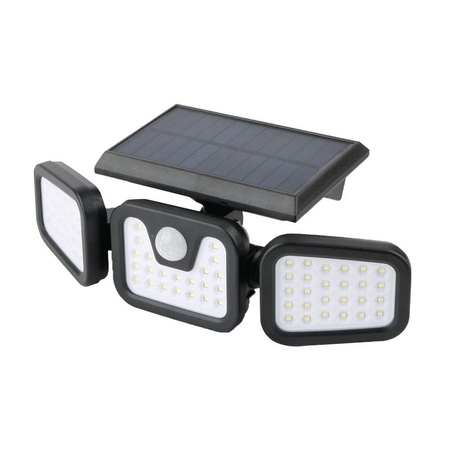 Lampa solarna LED SUNARI FLS-03 74*SMD PIR 8W 600lm 6000K 2400mAh Li-Ion Forever Light