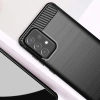 Carbon Case Flexibel Handyhülle TPU Schutzhülle für Samsung Galaxy A72 4G schwarz