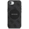 Guess 4G Circle Classic Logo MagSafe case for iPhone 16e - black