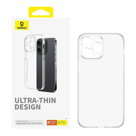 Case APPLE IPHONE 15 PRO MAX Baseus OS-Lucent Series transparent
