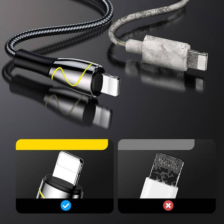 Joyroom Mermaid series kabel USB - USB Typ C 3A 2m czarny (S-2030K6)
