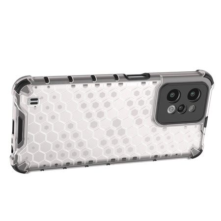 Gepanzerte Wabenhülle mit Gelrahmen Realme C31 transparent