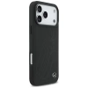 Mercedes Leather Large Laurel Leave MagSafe Case for iPhone 17 Pro Max - Black
