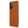 Nillkin Qin Case Case for Xiaomi Poco M4 Pro 5G Camera Protector Holster Cover Flip Cover Brown