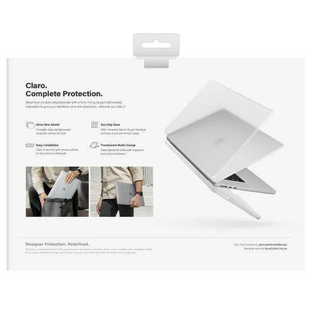 Etui MACBOOK AIR 13.0 2022 UNIQ Claro matte transparentne