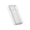 Baseus Comet Series powerbank with display 10000mAh 22.5W - white + USB-A - USB-C 0.3m cable - white