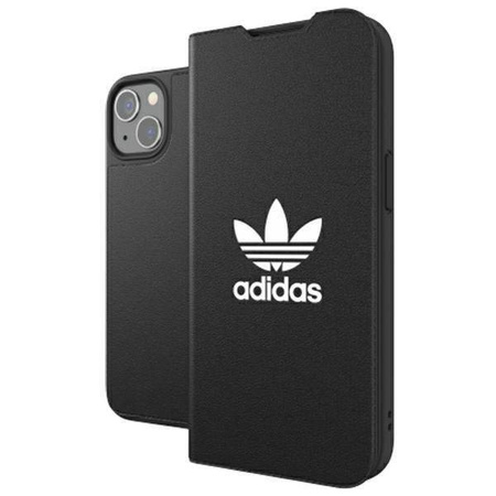 Adidas OR Booklet Case BASIC iPhone 13 6.1 &quot;black and white / black white 47086