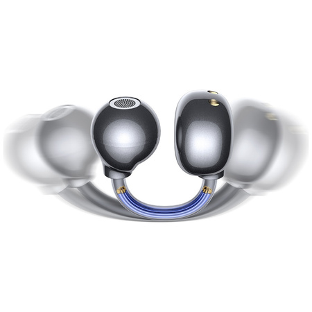 Słuchawki Bluetooth USAMS Echo R02       Clip-on bezprzewodowe szary