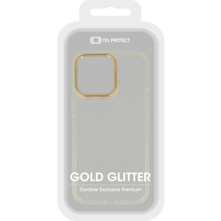 Tel Protect Gold Glitter Case do Iphone 12/12 Pro złoty