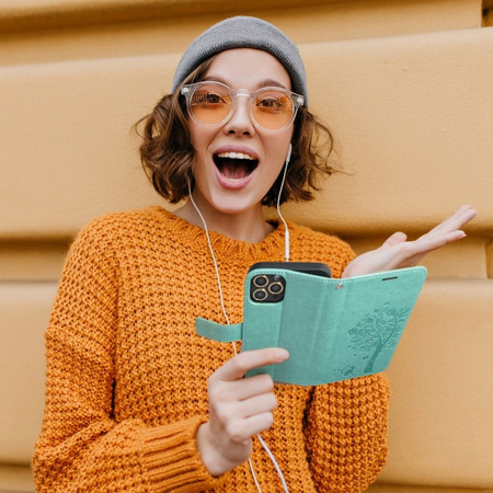 Kabura MEZZO Book do SAMSUNG A53 5G drzewo zielony