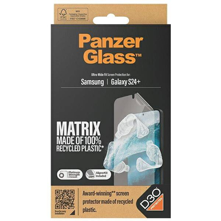 PanzerGlass szkło hartowane Ultra-Wide Fit D30 z aplikatorem do Samsung Galaxy S24 Plus