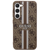Guess 4G Printed Stripe - Etui Samsung Galaxy S23 (brązowy)