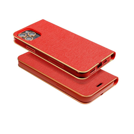 Kabura LUNA Book Gold do SAMSUNG A55 5G czerwony