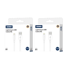 JELLICO Kabel B1 Lightning 3.1A 1M weiss