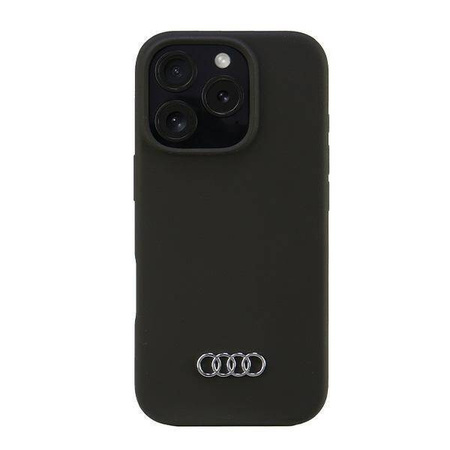 Audi nakładka Silicone Case do iPhone 16 Pro 6.3" czarna