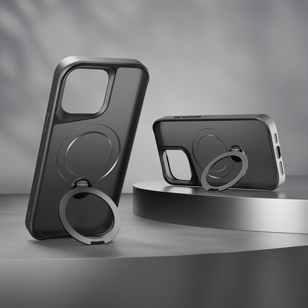 Nakładka Etteri Matt Mag Ring do iPhone 14 6,1" czarna