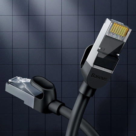 Baseus High Speed ​​flat Ethernet CAT6 RJ45 network cable 0.5m - black