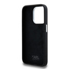 Original Handyhülle IPHONE 15 PRO MAX Karl Lagerfeld Silicone Metal Script Logo schwarz