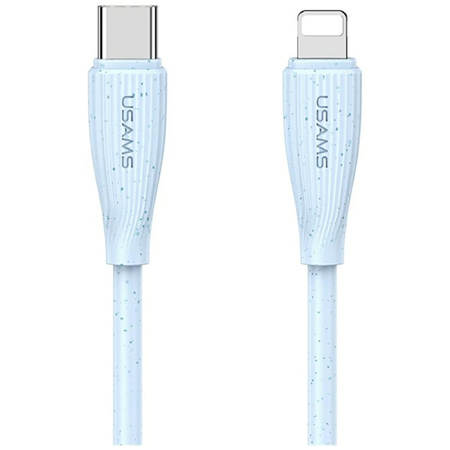 Kabel USAMS Green Series SJ717 30W USB-C do Lightning 1m niebieski
