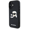 Schutzhülle IPHONE 16 Karl Lagerfeld HC 3D Rubber Double Heads schwarz