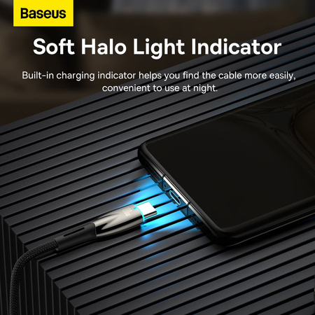 USB cable for USB-C Baseus Glimmer Series, 100W, 2m (Black)