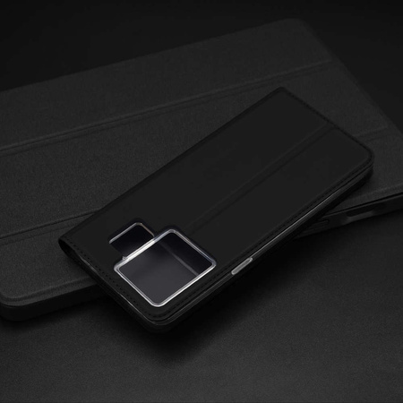 Dux Ducis Skin Pro Case For Realme GT Neo 5 / Realme GT3 Flip Cover Card Wallet Stand Black