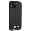 Oryginalne Etui IPHONE 14 PLUS BMW Leather Stamp Tricolor (BMHCP14M22PTDK) czarne
