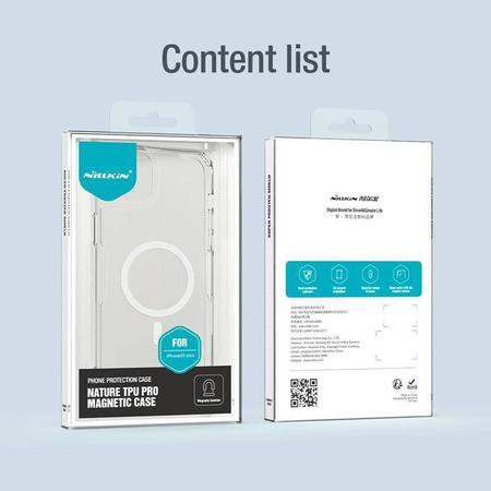 Nillkin Nature Pro Magnetische Panzerhülle mit MagSafe für iPhone 15 Pro – Weiß
