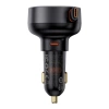Baseus Enjoyment Pro USB-C (female) / USB-C (male) 60W car charger - black