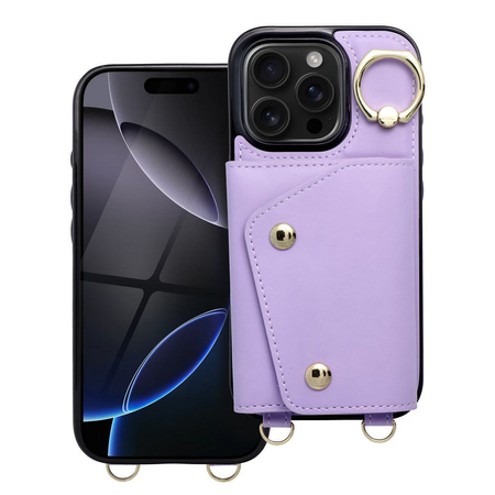 Futerał portfel WONDER dla IPHONE 14 liliowy