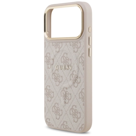Guess 4G PU Classic Logo MagSafe Case für iPhone 17 Pro Max - Pink