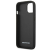 AMG AMHCP14SDOLBK iPhone 14 6.1 &quot;schwarz / schwarz Hardcase Leder Hot Stamped