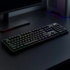 Wozinsky WKG-200 Regenbogenmembran-Gaming-Tastatur mit Scrollrad - Schwarz