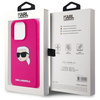KARL LAGERFELD futerał do IPHONE 15 Pro Max kompatybilny z MagSafe KLHMP15XSKHPPLF (SIL KL Head Print) fuschia