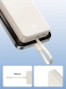 Ugreen PB505 Powerbank 20000mAh 22.5W USB-C USB-A Built-in USB-C Cable - White