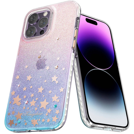 Kingxbar Heart Star Series case for iPhone 14 Plus case with zodiac stars