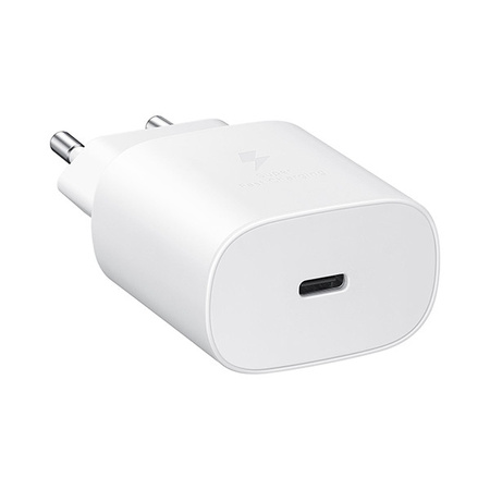 SAMSUNG ŁADOWARKA SIECIOWA TYP-C 25W 3A BIAŁA  EP-TA800 + KABEL TYP-C - TYP-C DG977